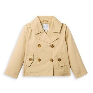 Janie and Jack Girls Studio Trench Jacket Size 5–6 NWT Cotton Canvas Coat